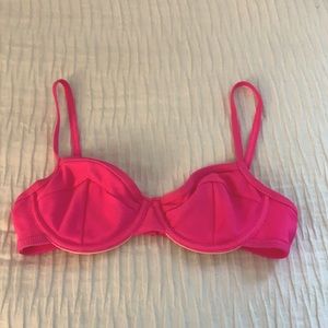 Hot pink PacSun bathing suit top.